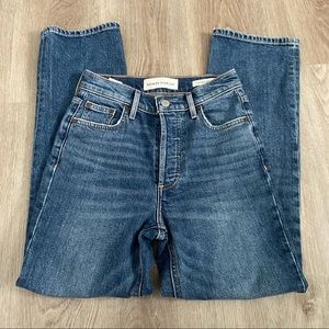 Denim Forum Arlo Cropped Straight Jeans 26L